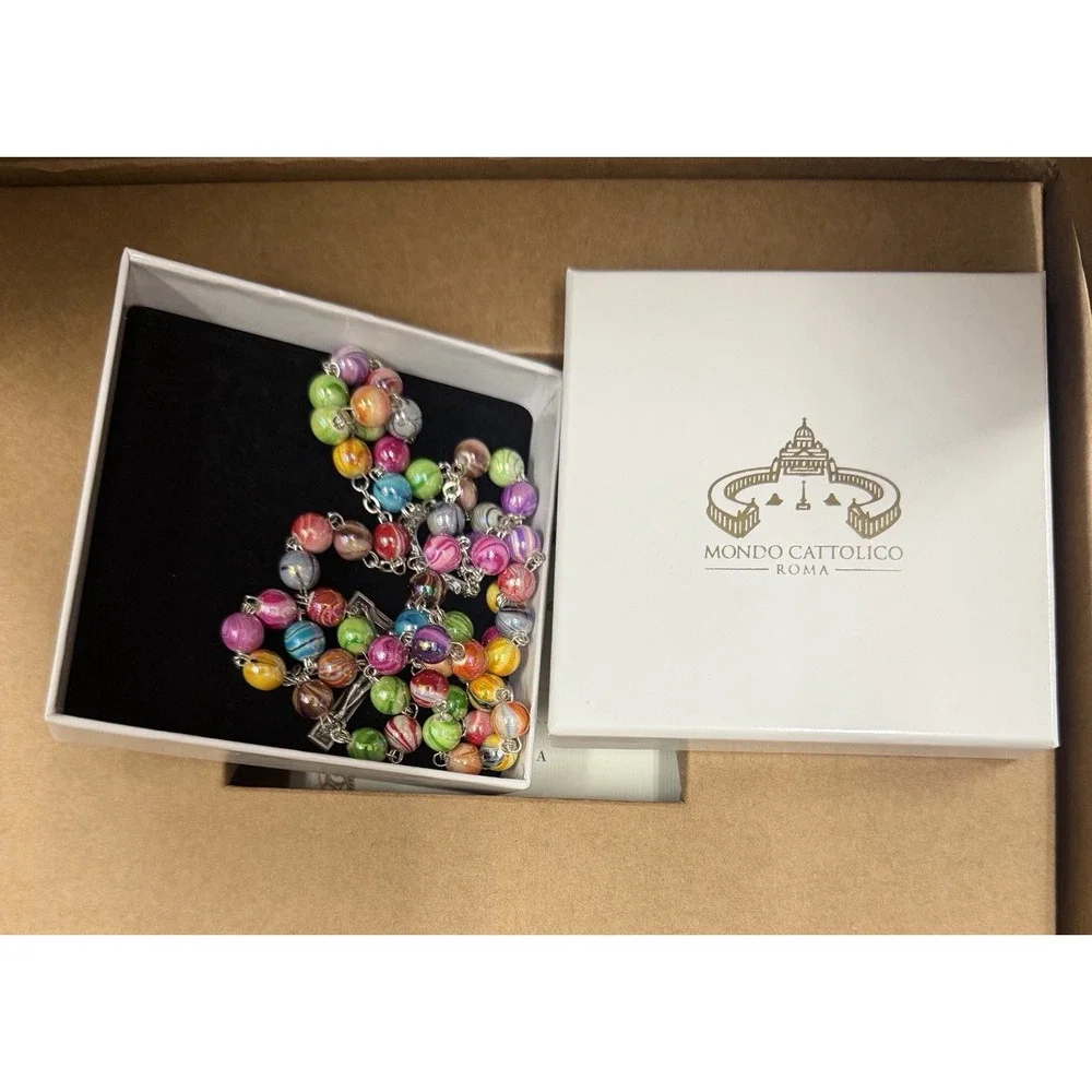 Multicolor Catholic Rosary in 0,31